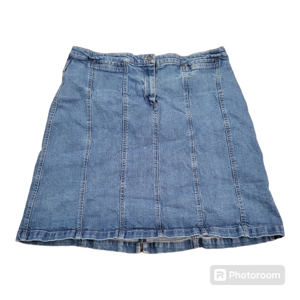 💕Jones‎ sport midi denim skirt
